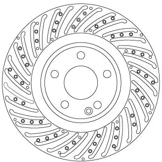 Brake Disc DF8074S - TRW