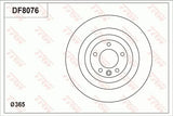 Brake Disc DF8076S - TRW