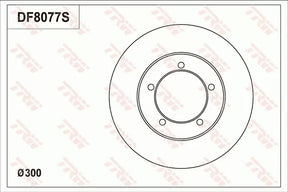 Brake Disc DF8707S - TRW