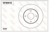 Brake Disc DF8991S - TRW