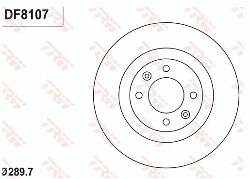 Brake Disc DF8107 - TRW