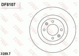 Brake Disc DF8107 - TRW