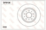 Brake Disc DF8136S - TRW