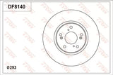 Brake Disc DF8140S - TRW