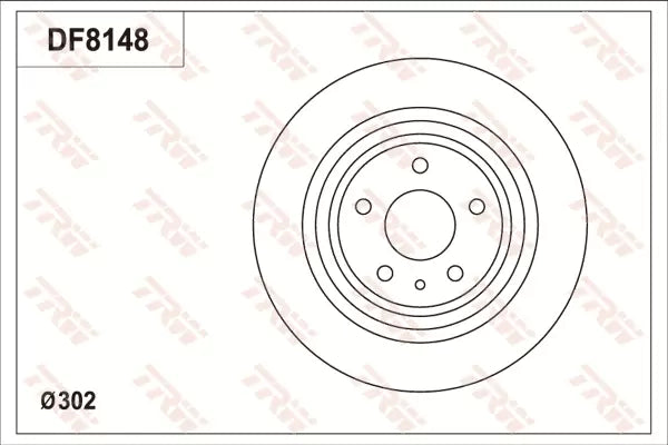 Brake Disc DF8148S - TRW