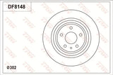 Brake Disc DF8148S - TRW