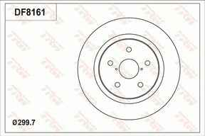 Brake Disc DF8161S - TRW