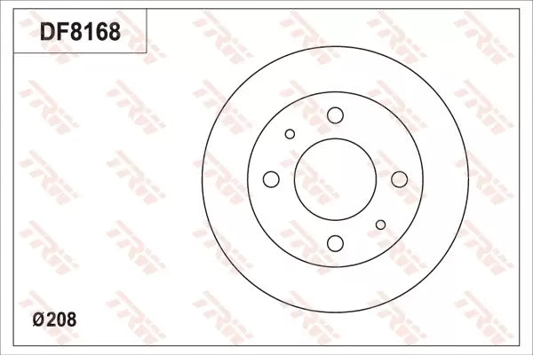 Brake Disc DF8168S - TRW
