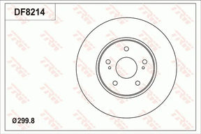 Brake Disc DF8214 - TRW