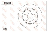 Brake Disc DF8218 - TRW