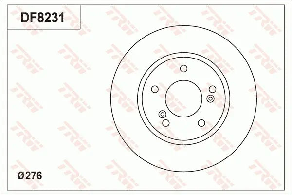 Brake Disc DF8231S - TRW