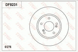 Brake Disc DF8231S - TRW