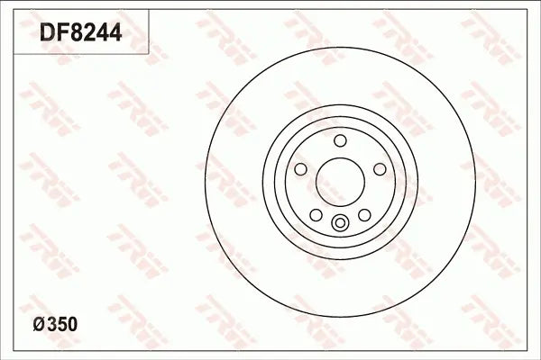 Brake Disc DF8244S - TRW
