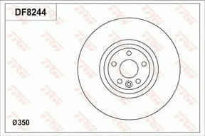 Brake Disc DF8244S - TRW