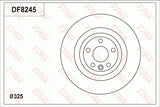 Brake Disc DF8245S - TRW