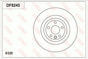 Brake Disc DF8245S - TRW