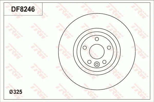 Brake Disc DF8246S - TRW
