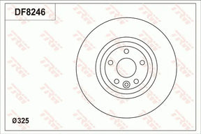 Brake Disc DF8246S - TRW
