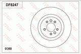 Brake Disc DF8247S - TRW