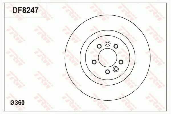 Brake Disc DF8247S - TRW