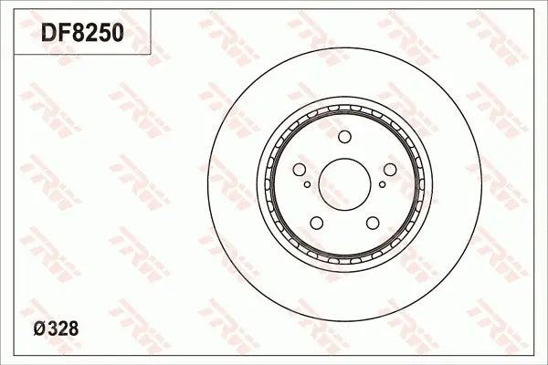 Brake Disc DF8250S - TRW