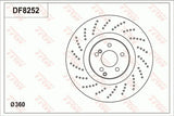 Brake Disc DF8252S - TRW