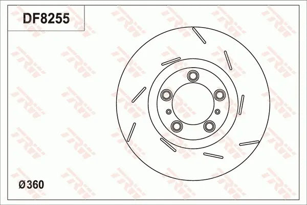 Brake Disc DF8255S - TRW