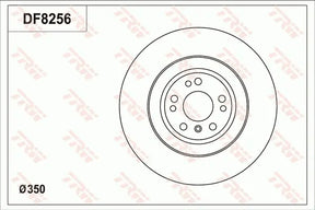 Brake Disc DF8256S - TRW