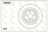 Brake Disc DF8257S - TRW