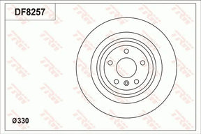 Brake Disc DF8257S - TRW