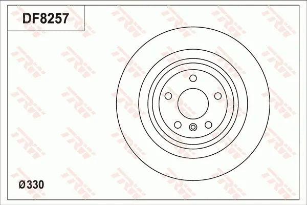 Brake Disc DF8257S - TRW