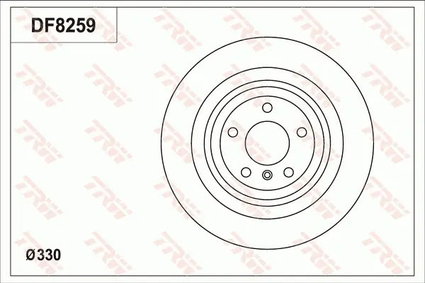 Brake Disc DF8259S - TRW