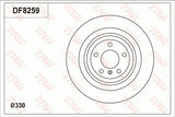 Brake Disc DF8259S - TRW