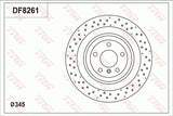 Brake Disc DF8261S - TRW