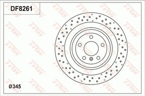 Brake Disc DF8261S - TRW