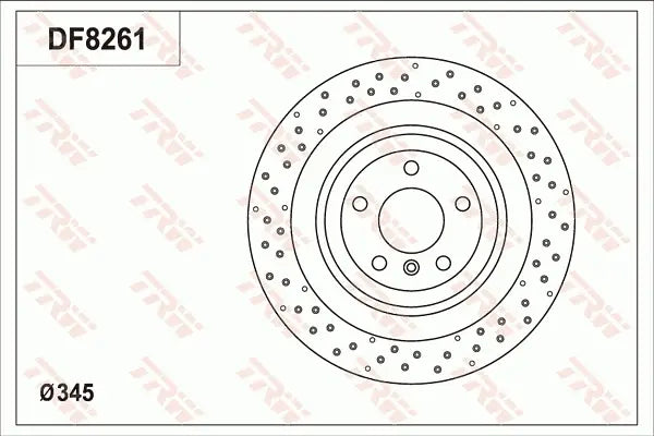 Brake Disc DF8261S - TRW