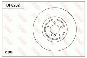 Brake Disc DF8262S - TRW