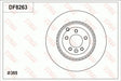 Brake Disc DF8263S - TRW