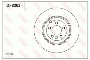 Brake Disc DF8263S - TRW