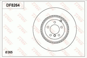 Brake Disc DF8264S - TRW