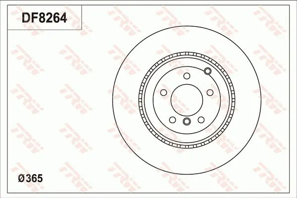 Brake Disc DF8264S - TRW