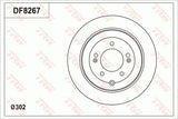 Brake Disc DF8267S - TRW
