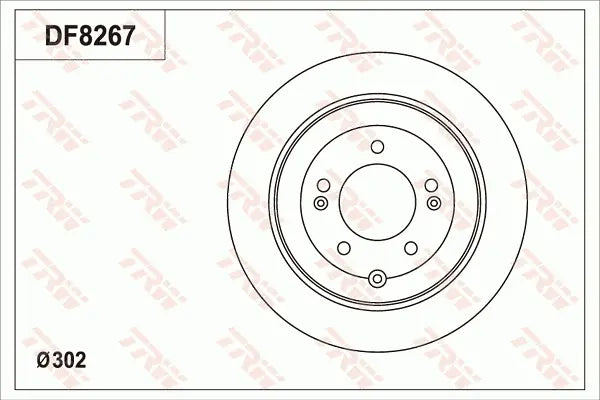 Brake Disc DF8267S - TRW