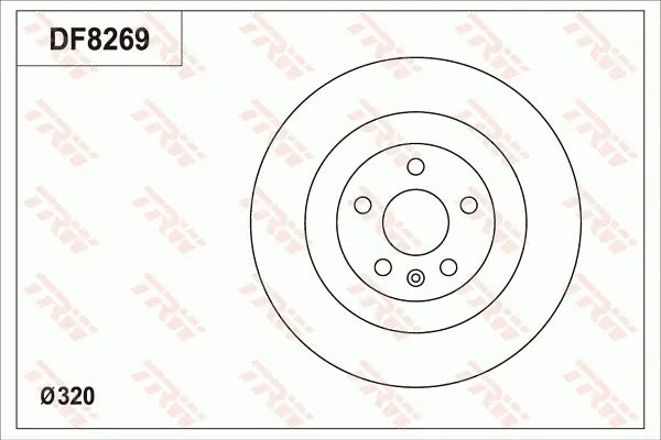 Brake Disc DF8269S - TRW