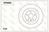 Brake Disc DF8269S - TRW