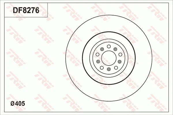 Brake Disc DF8276S - TRW