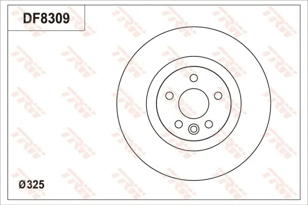 Brake Disc DF8309S - TRW