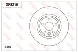 Brake Disc DF8310S - TRW