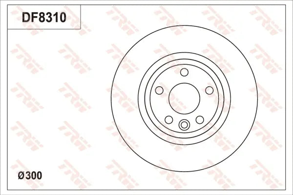 Brake Disc DF8310S - TRW