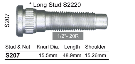 Wheel Stud S207 - Nice Products | Universal Auto Spares